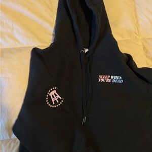 Barstool Sports Black Brianna Chicken fry Sleep When You’re Dead Hoodie